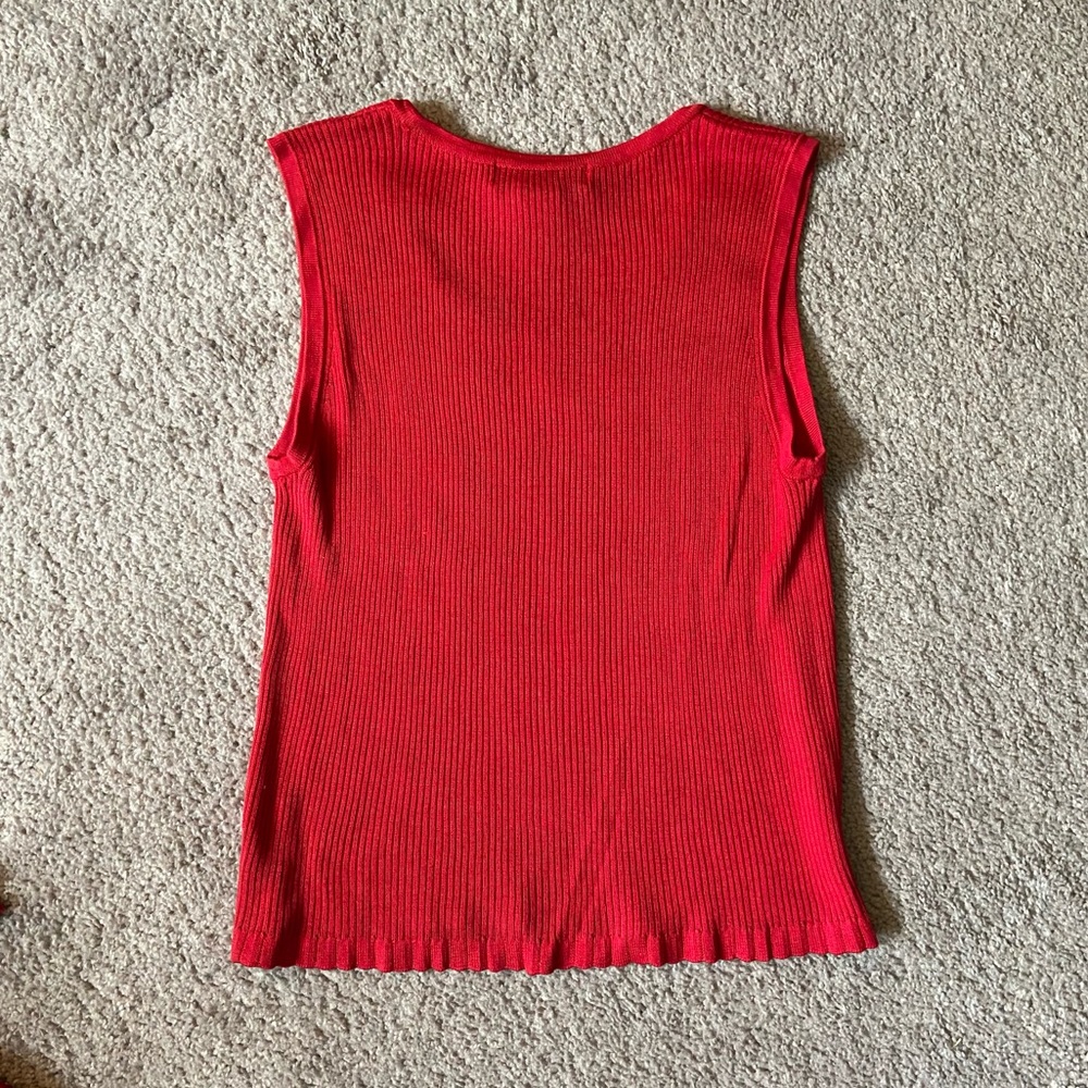 The Limited red cardigan sweater with shell - Picture 5 of 5